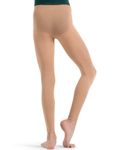 Load image into Gallery viewer, Capezio Footless Tight w Self Knit Waist Band - Girls 1917C
