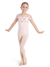 Load image into Gallery viewer, STAR STRUCK GALAXY SHORT SLEEVE LEOTARD - GIRLS 12105C