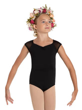 Load image into Gallery viewer, WILDFLOWER DAISY CAP SLEEVE LEOTARD - GIRLS 12089C