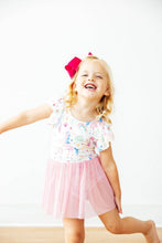 Load image into Gallery viewer, Rainbow Vibes S/S Twirl Leotard