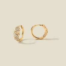 Load image into Gallery viewer, Flora Luxe Huggie Hoop Earrings