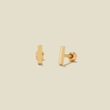 Load image into Gallery viewer, Mini Bar Stud Earrings