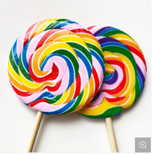 Load image into Gallery viewer, 50g Fruit Flavor Rainbow Lollipop Candy