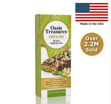 Load image into Gallery viewer, Dubai Chocolate Bar Pistachio by Oasis Treasures Made in USA
