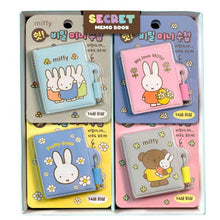 Load image into Gallery viewer, Miffy Secret Mini Memo Diary Book with Lock &amp; Key