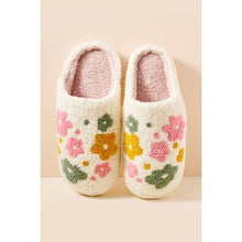 Load image into Gallery viewer, Flower Fuzzy Fleece Soft Slipper
