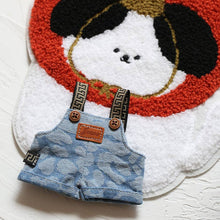 Load image into Gallery viewer, Labubu Blue Denim Romper Overall Doll Clothes