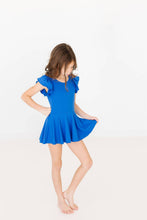 Load image into Gallery viewer, Royal Blue S/S Twirl Leotard