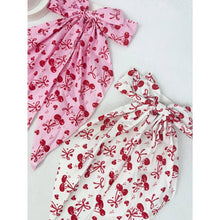 Load image into Gallery viewer, Cherry Bow Print Hair Clip